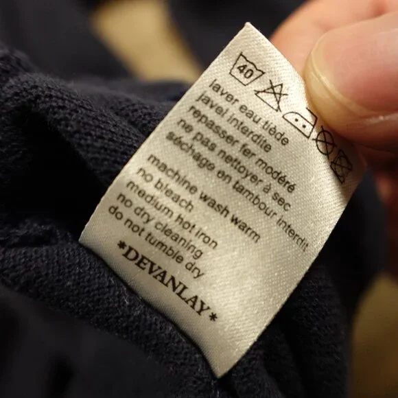 Lacoste Long-Sleeve Polo Shirt Men’s‎ Medium Navy Classic Cotton Croc Logo - Picture 11 of 11